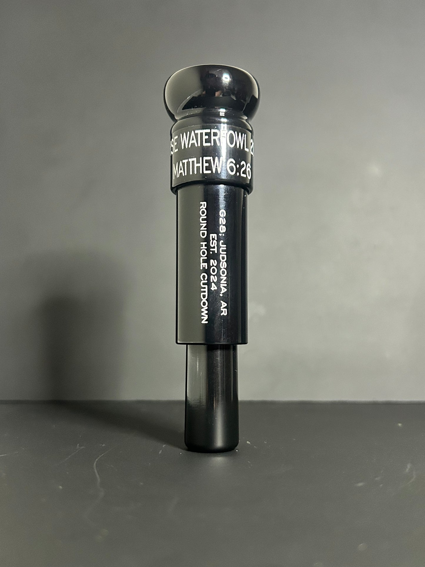 All Black Round Hole Cutdown Polished