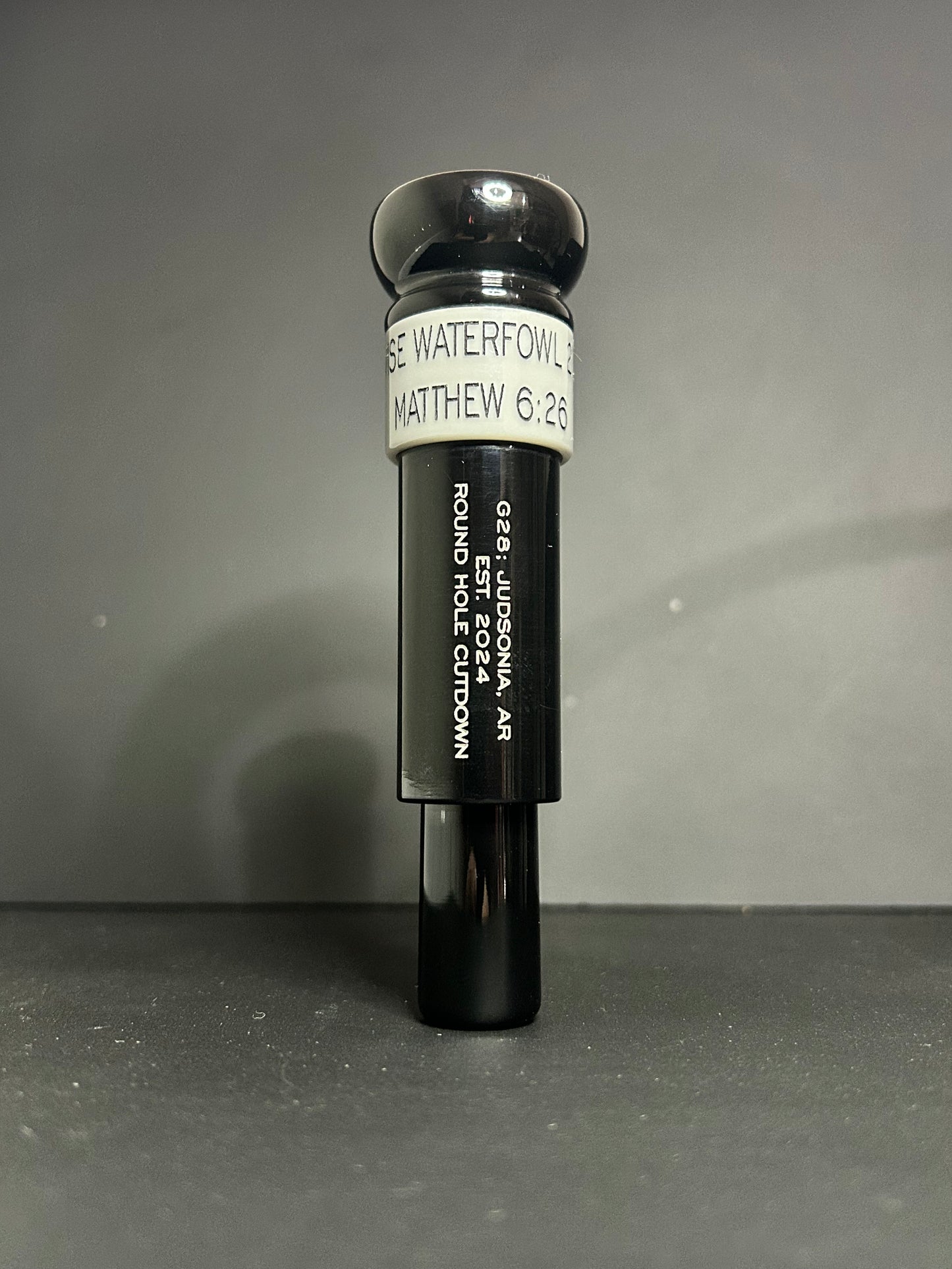 Gray and Black Roundhole Cutdown