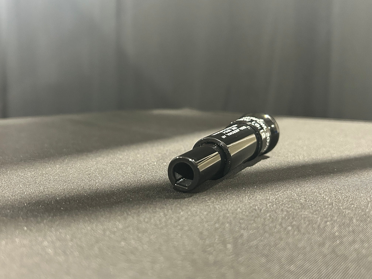 Acrylic Keyhole Cutdown Black Out Polished