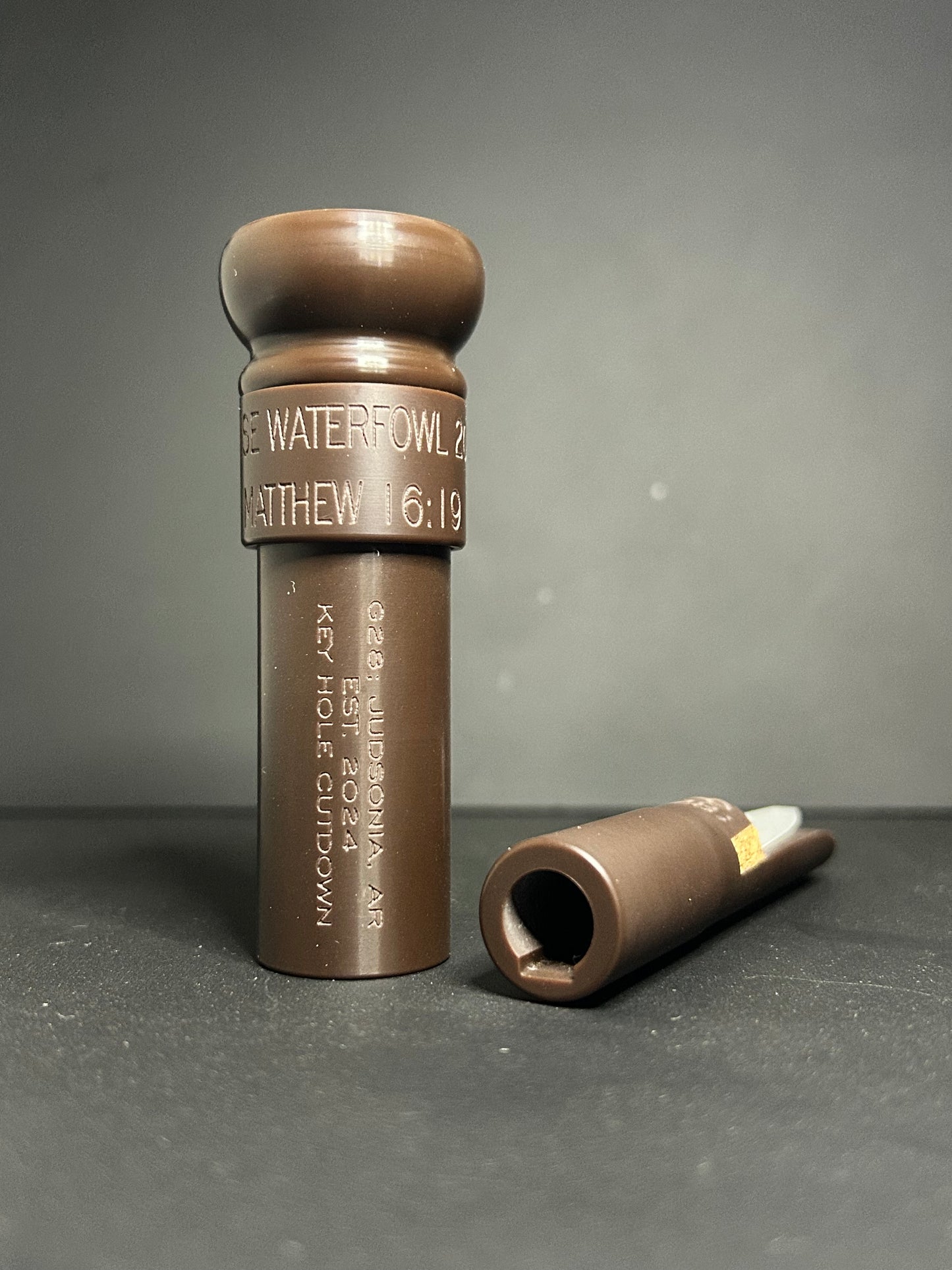 All Brown Acrylic Keyhole Unpolished