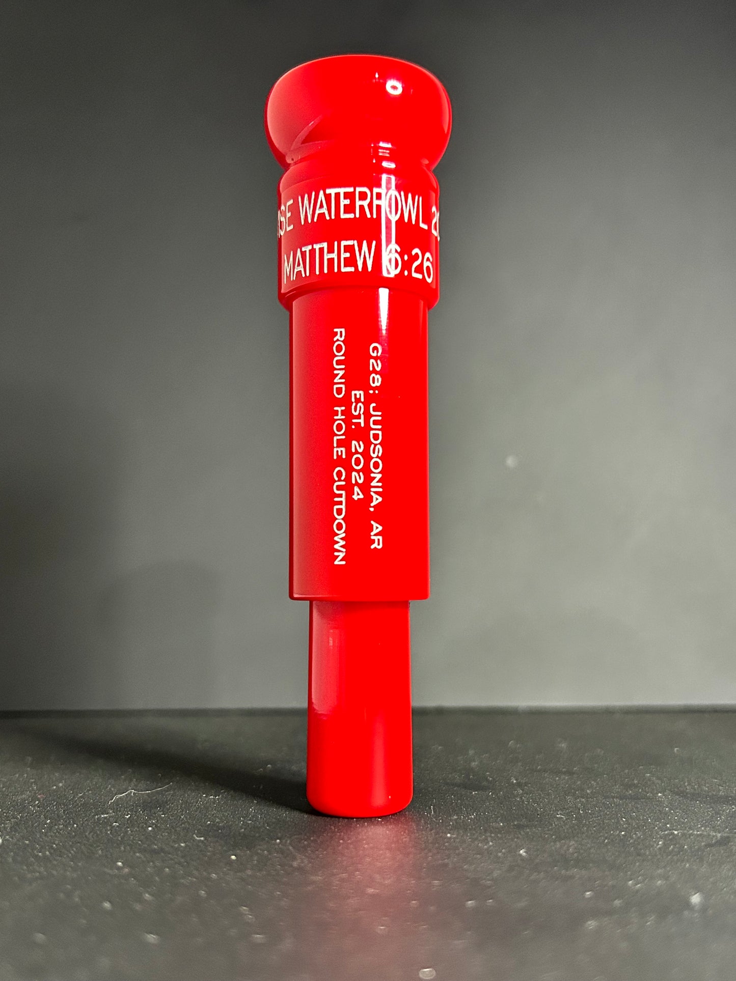 All KC Red Round Hole Cutdown Polished