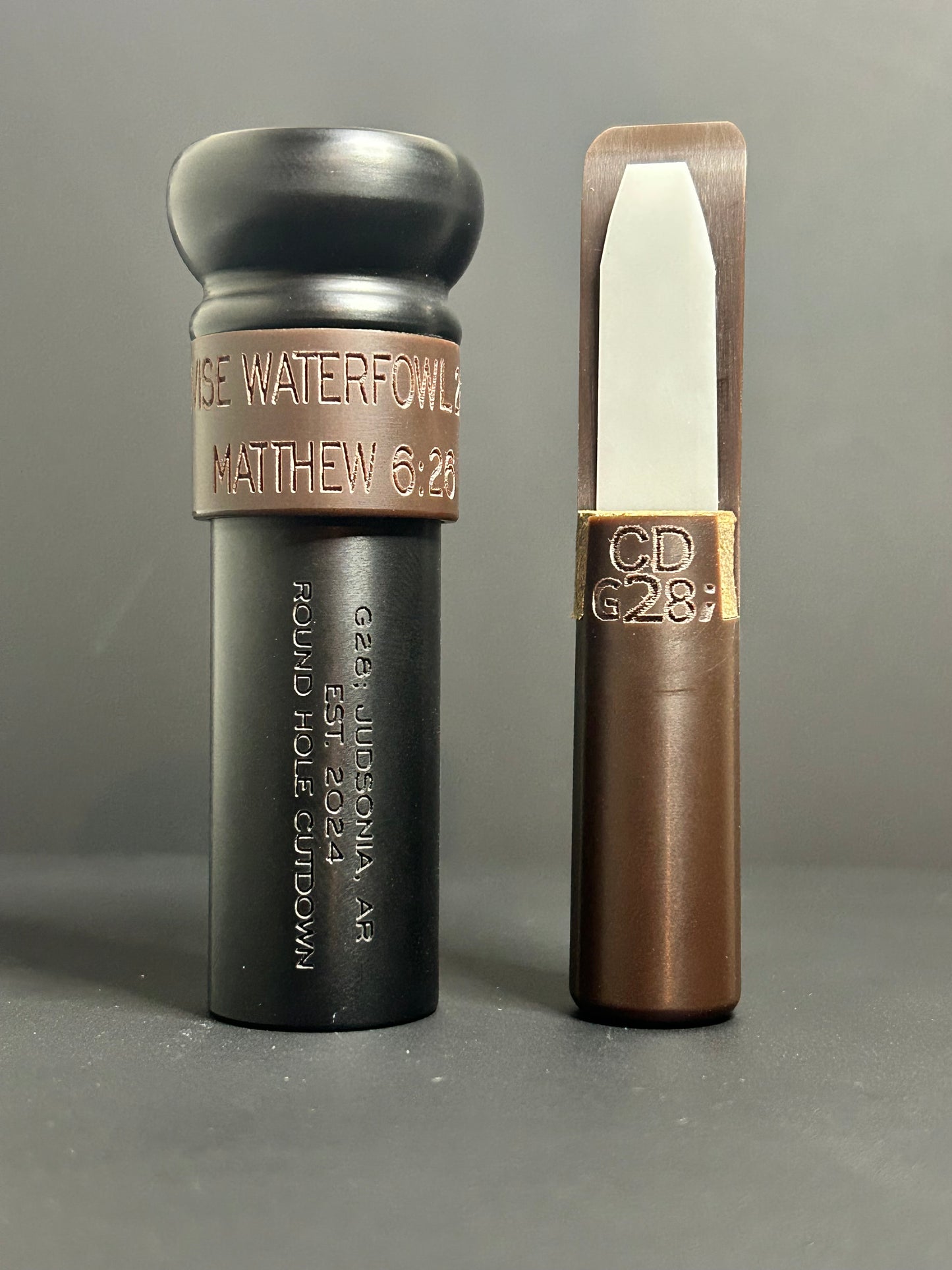 Black and Brown Round Hole Cutdown Unpolished