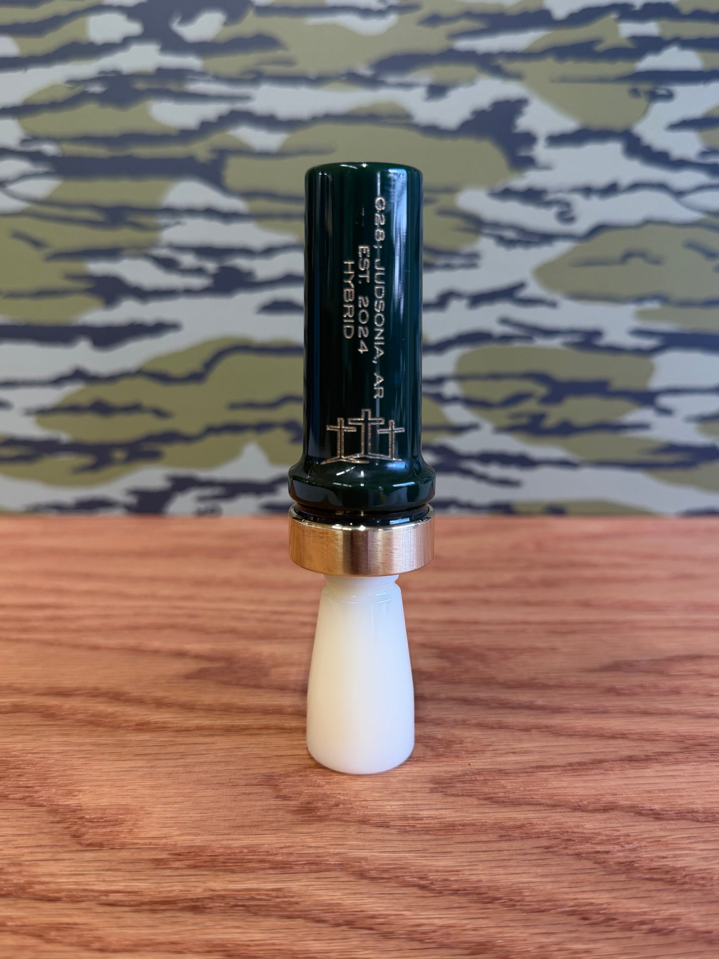 OD Green, Ivory and gold polished Hybrid
