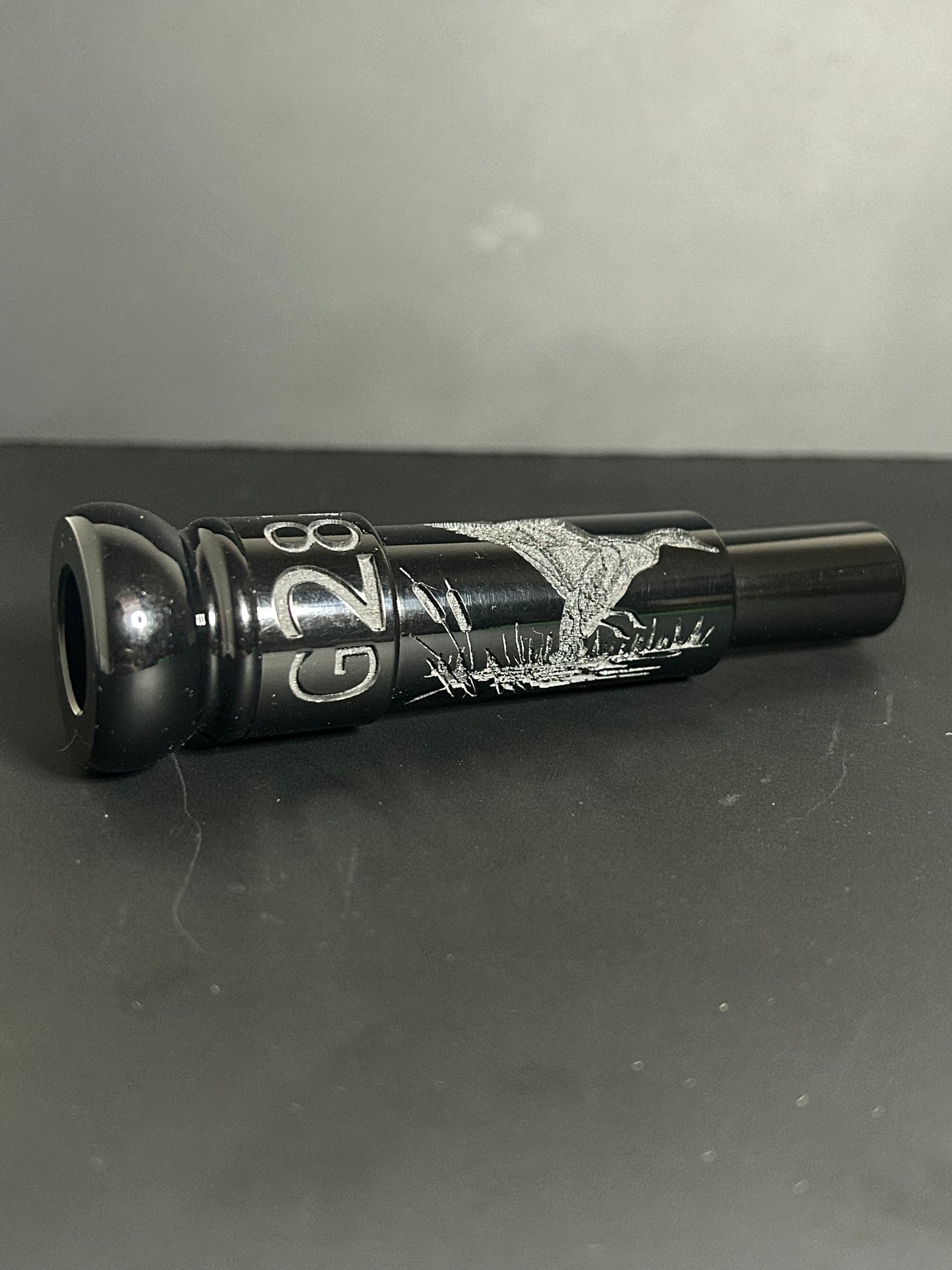 Duck Scene Round Hole Cutdown Polished