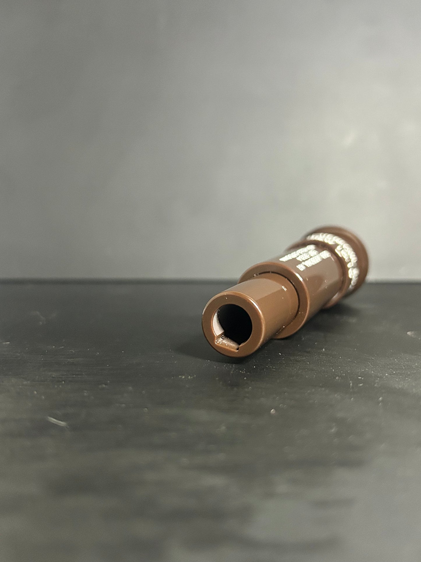 Acrylic Keyhole Cutdown All Brown Polished