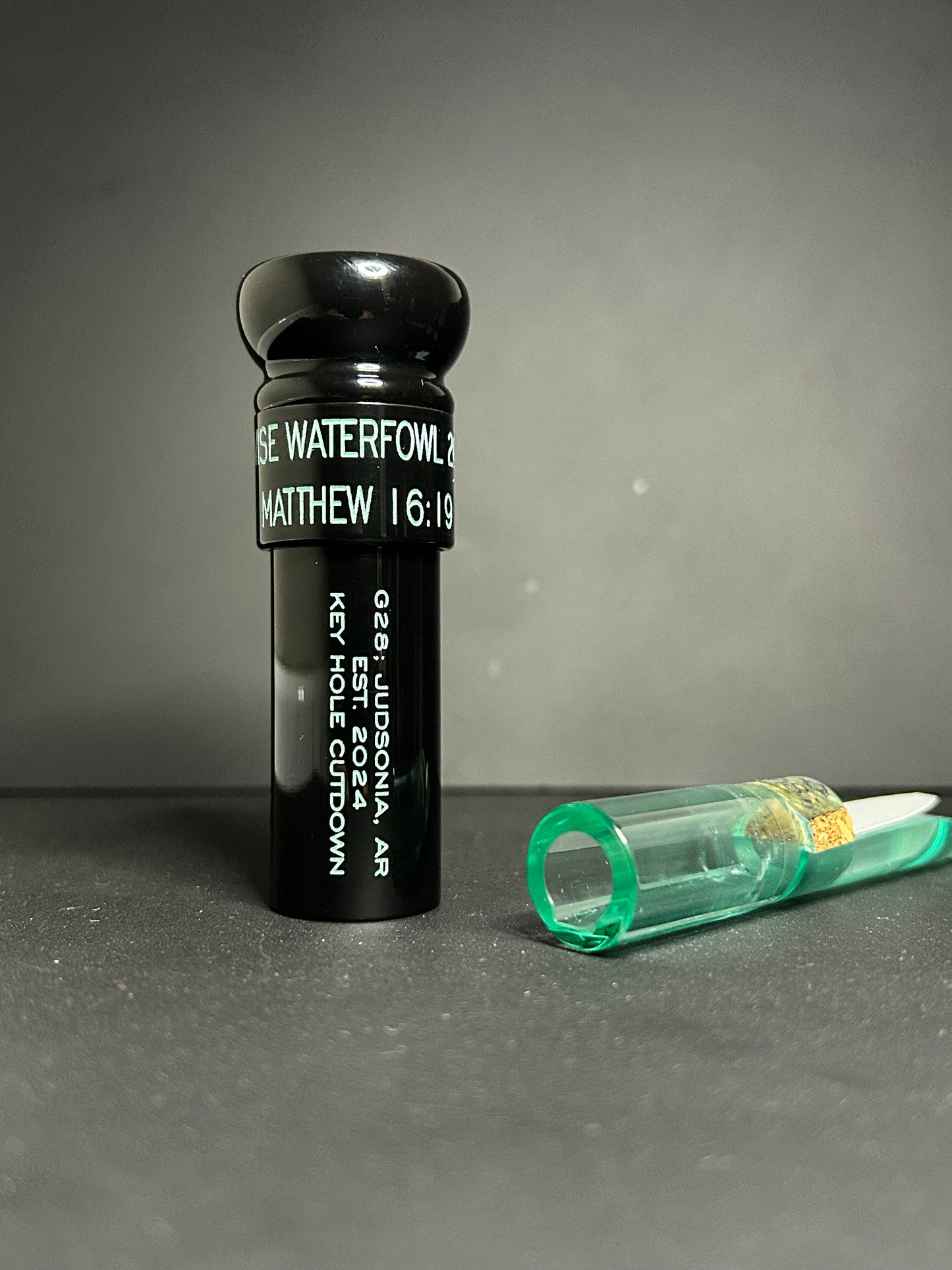Black and coke bottle acrylic keyhole