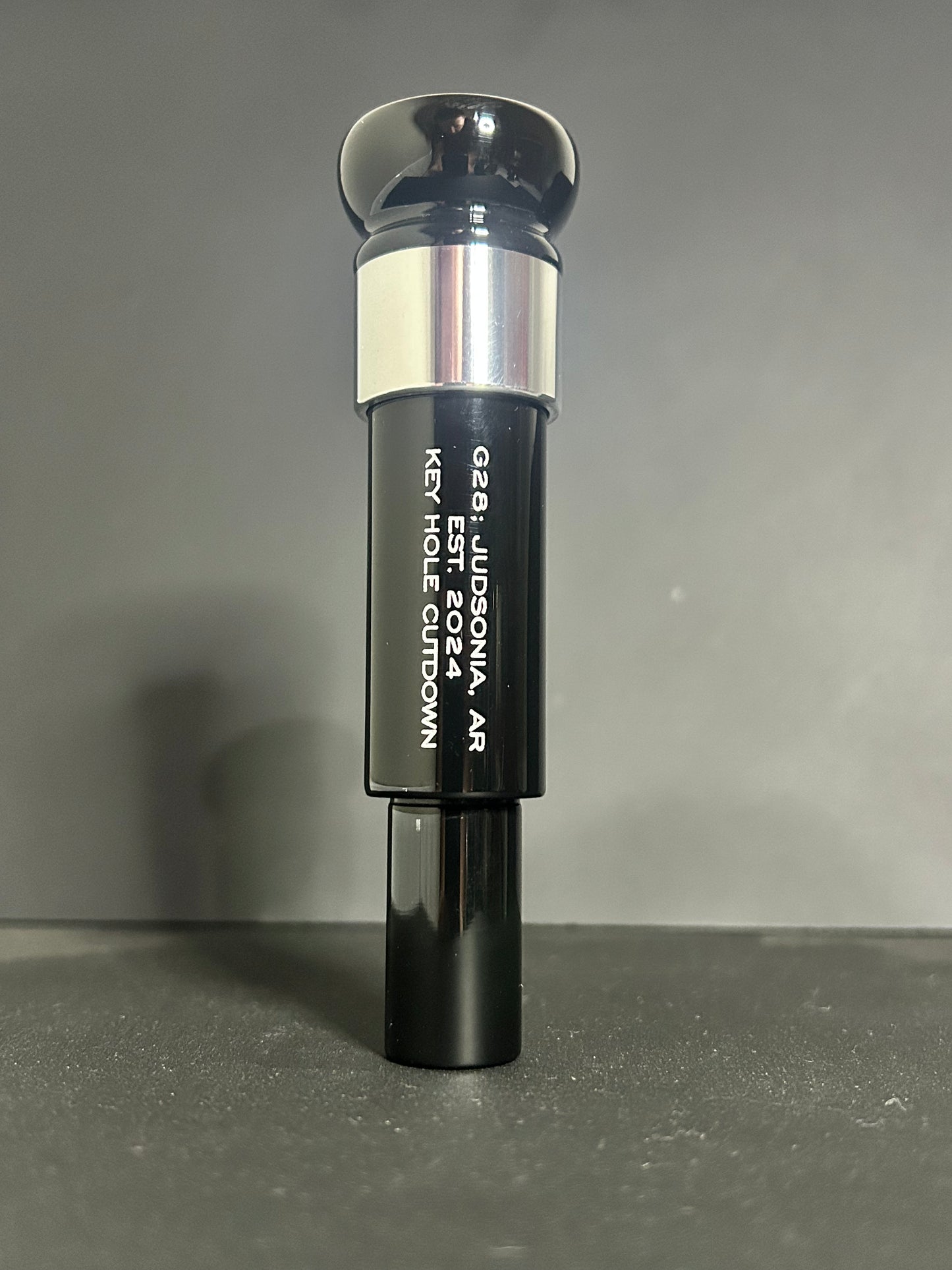 All Black w/ Aluminum Band Acrylic Keyhole Polished