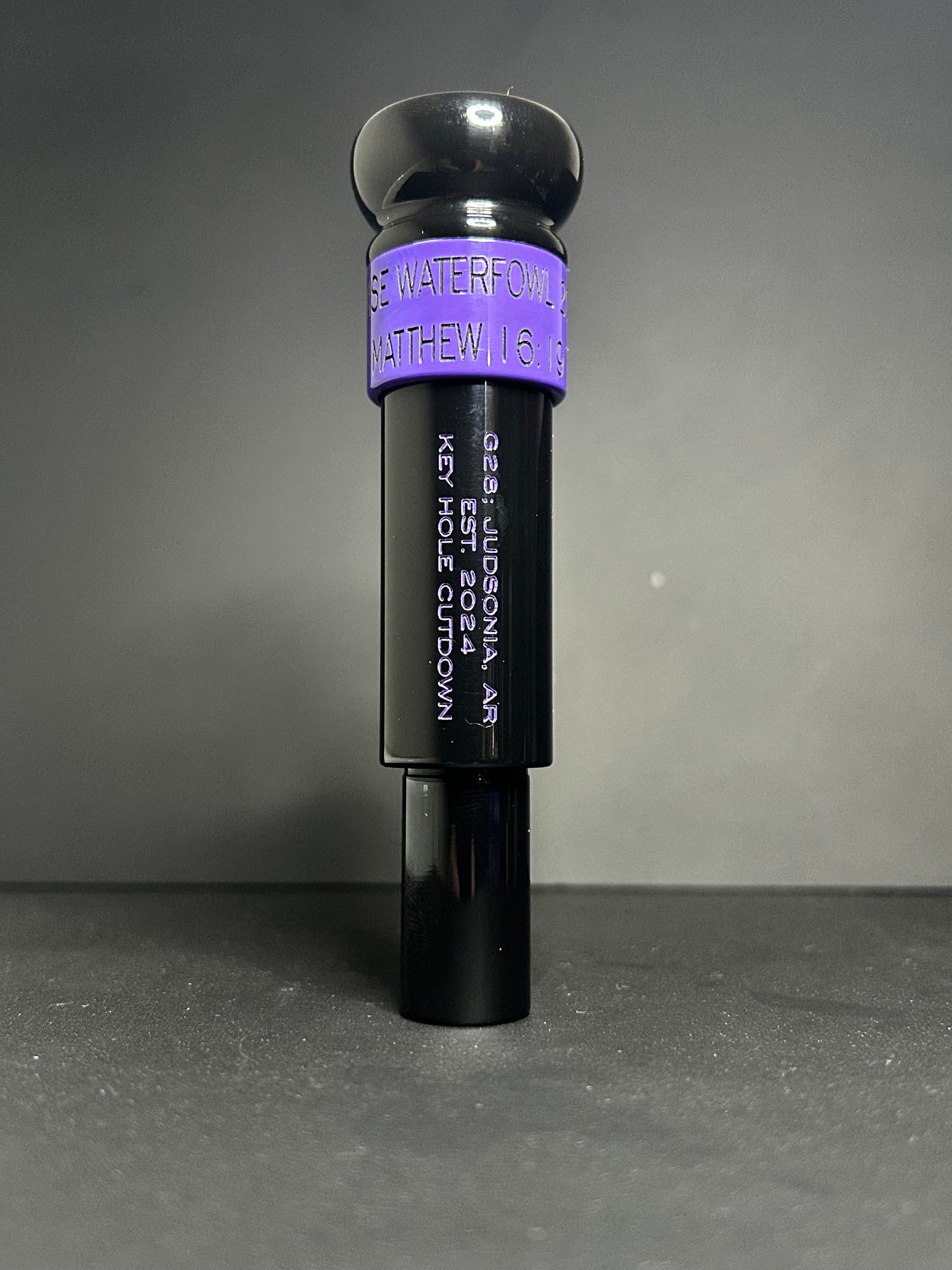 Black and purple Acrylic Keyhole Polished