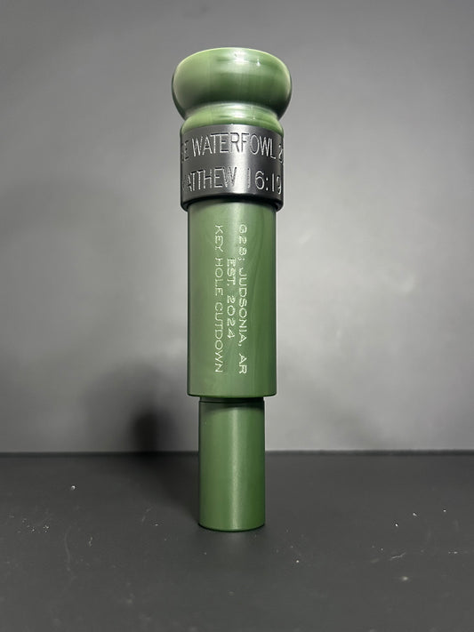 OD green and black unpolished keyhole cutdown