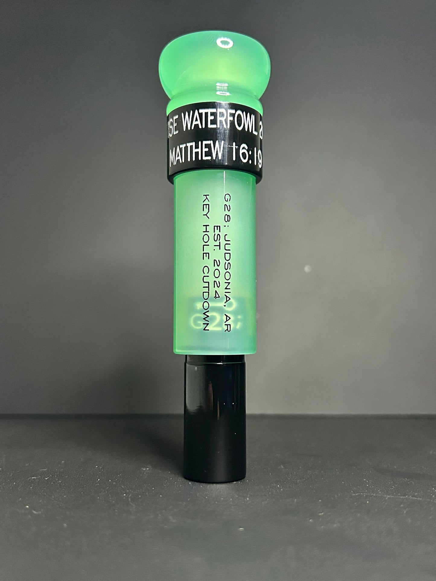 Jade and Black Acrylic Keyhole