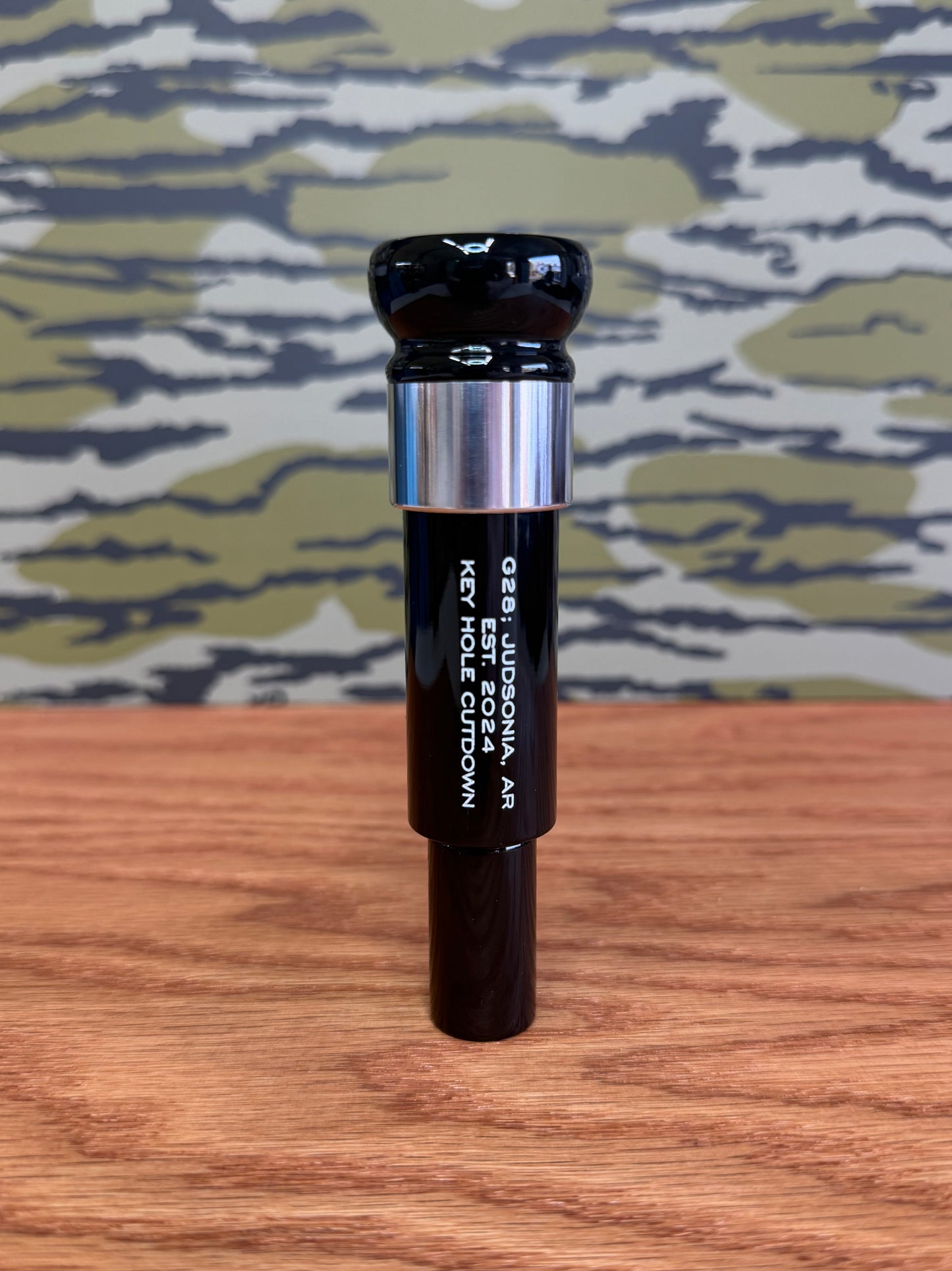 All Black w/ Aluminum Band Acrylic Keyhole Polished