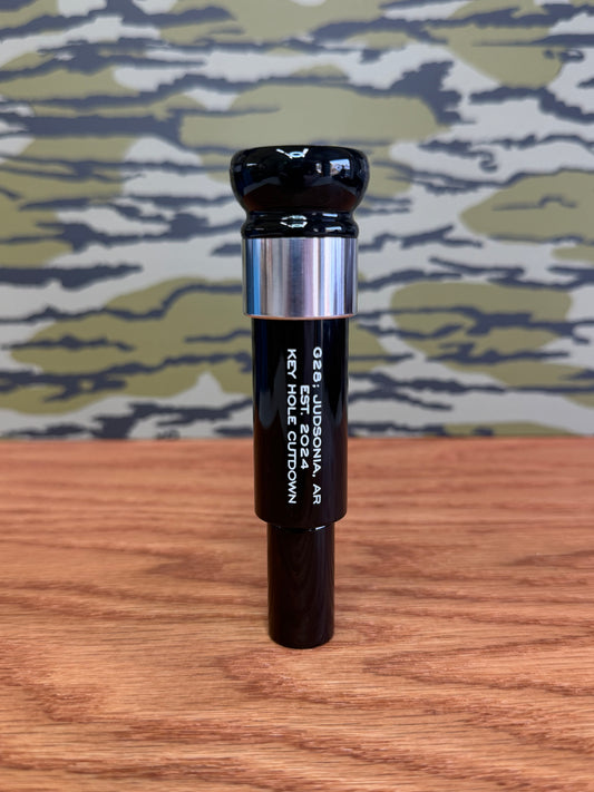 All Black w/ Aluminum Band Acrylic Keyhole Polished