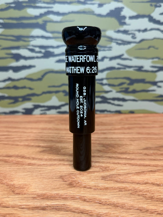 All Black Round Hole Cutdown Polished