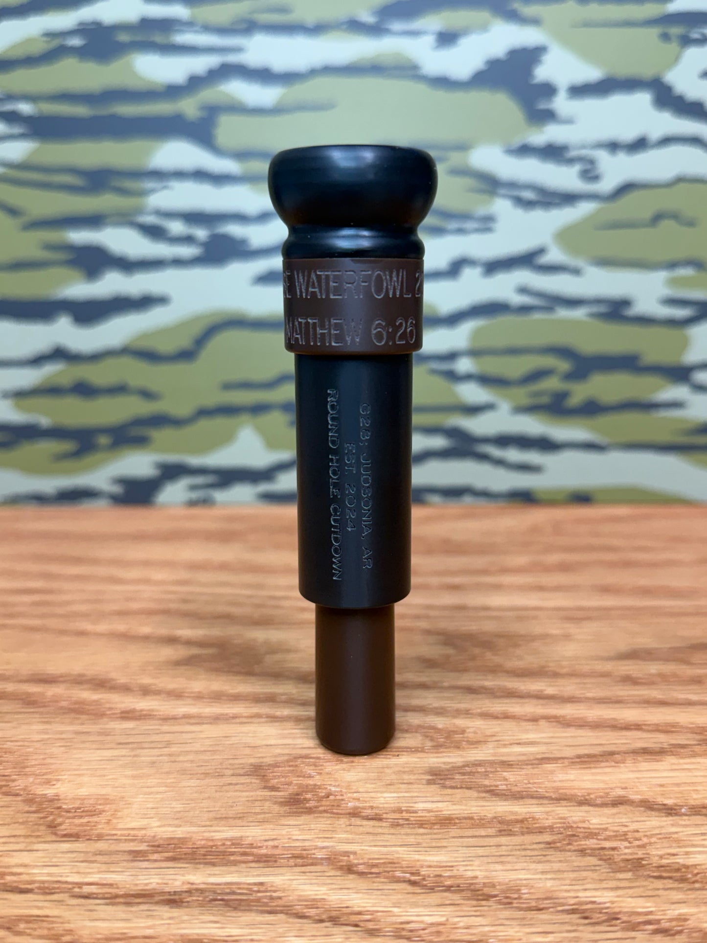 Black and Brown Round Hole Cutdown Unpolished