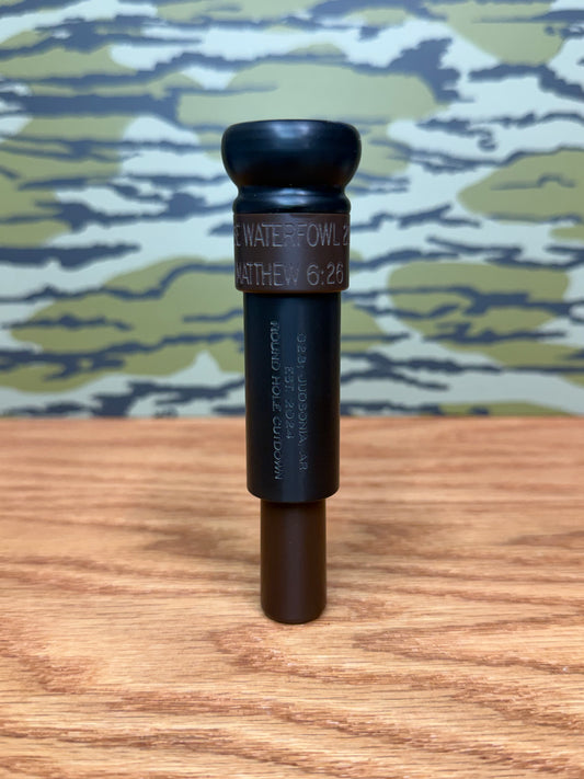 Black and Brown Round Hole Cutdown Unpolished