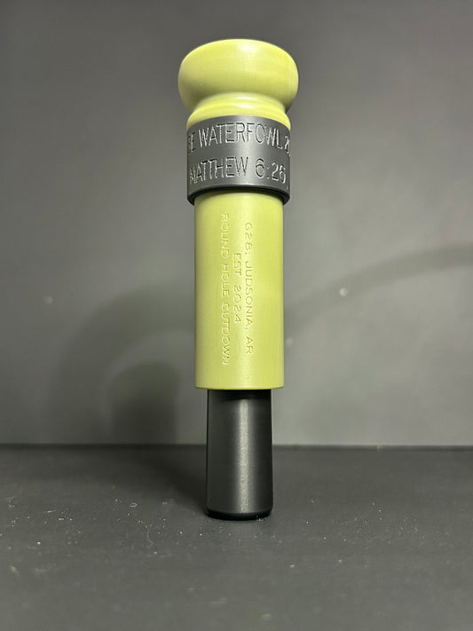 OD Green and Black Roundhole Cutdown
