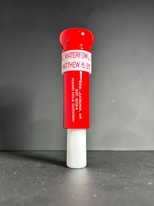 KC Red and white Round Hole Cutdown