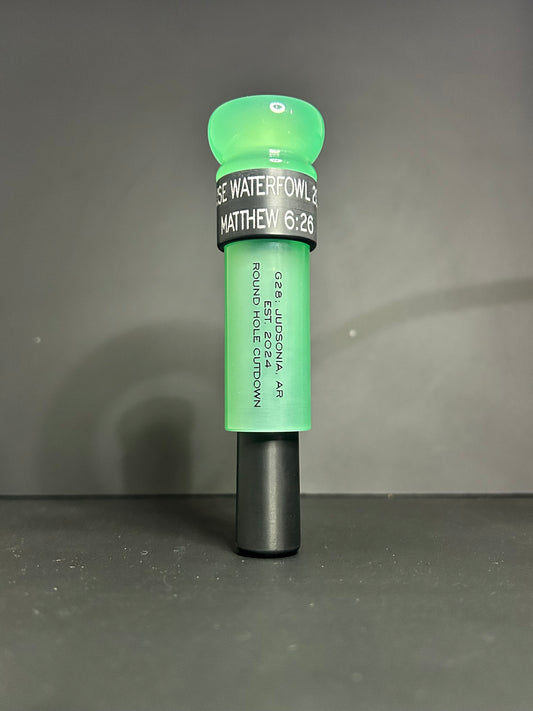 Jade and Black Roundhole Cutdown