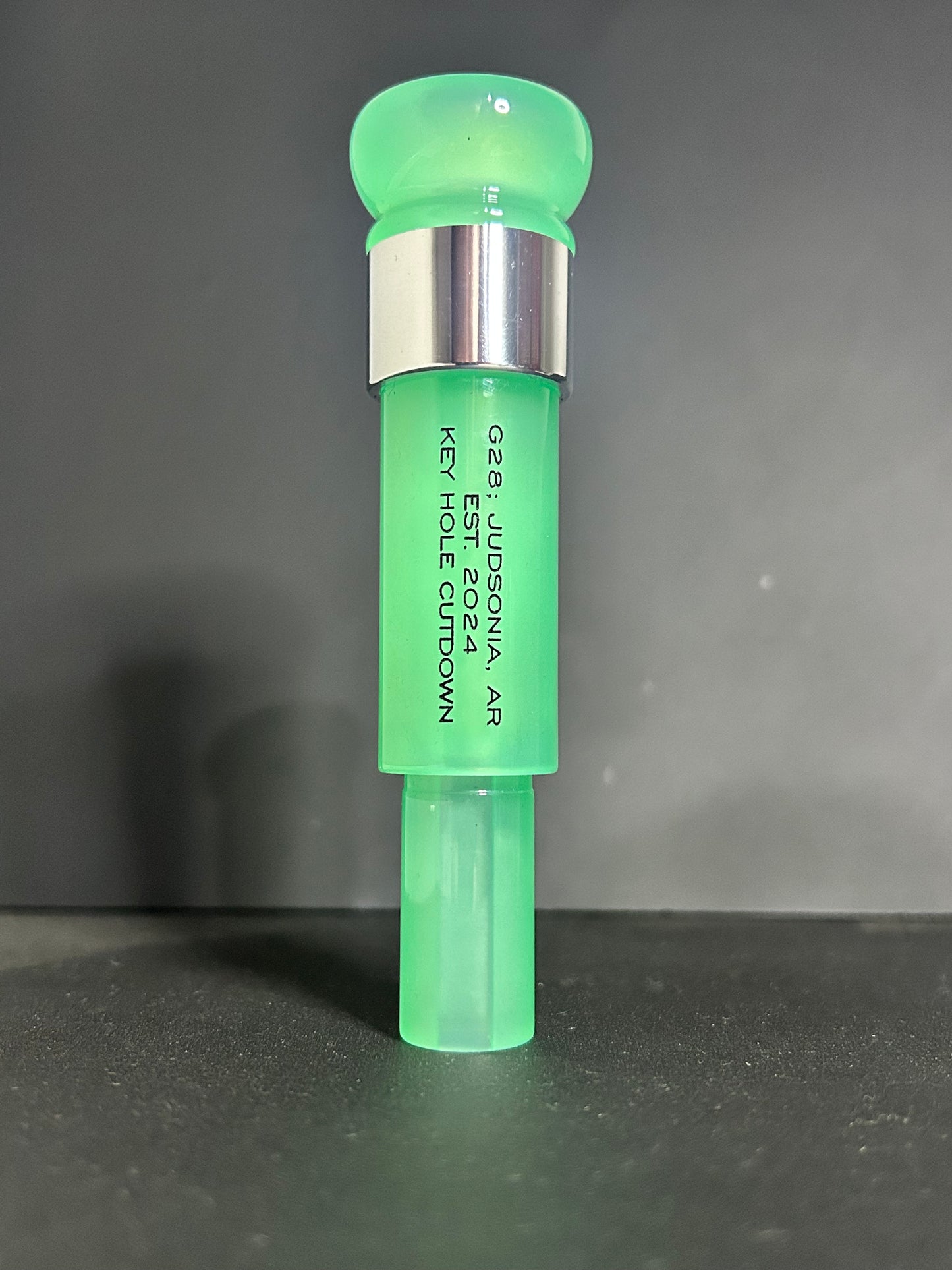 Jade with Aluminum Band AcrylicKkeyhole Polished