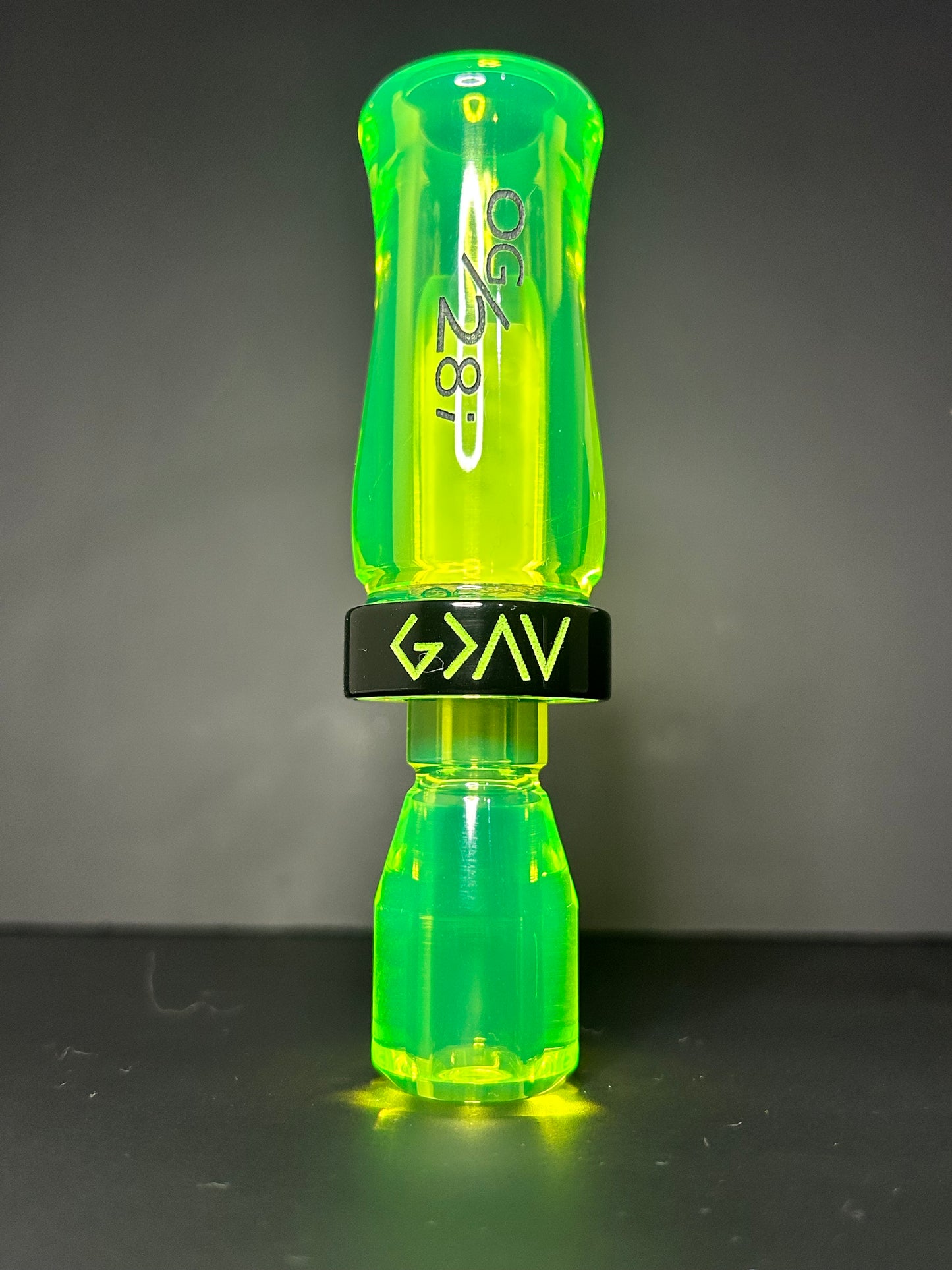 Flo Green and Black J Frame Polished